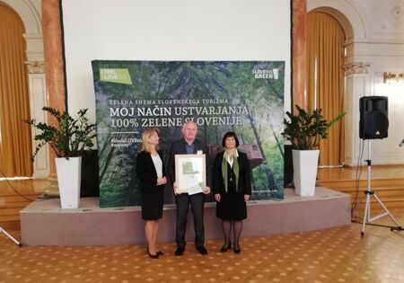 Sveta Ana prejela srebrni znak Slovenia Green Destination 3
